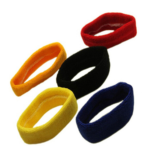 Description Picture 6 of item1Pc Women/Men Cotton Sweatband Headband Sport Yoga Gym Running Stretch Hair Head Band Cycling Wide Head Prevent Sweat Band
