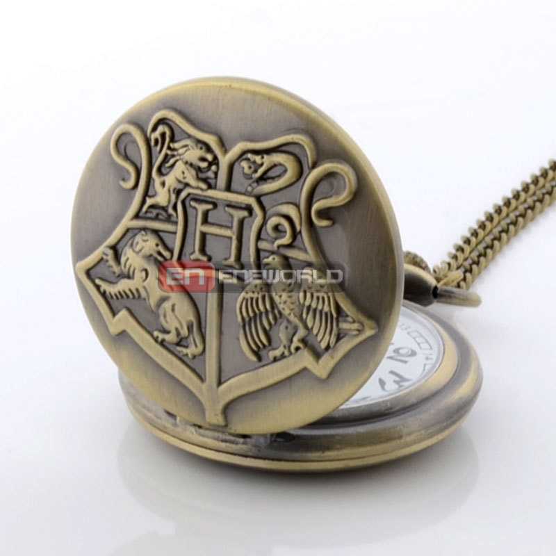 Vintage Harry Potter Quartz Pocket Watch Men Women Love Pendant Wholesale Price Steampunk Necklace Best Gift