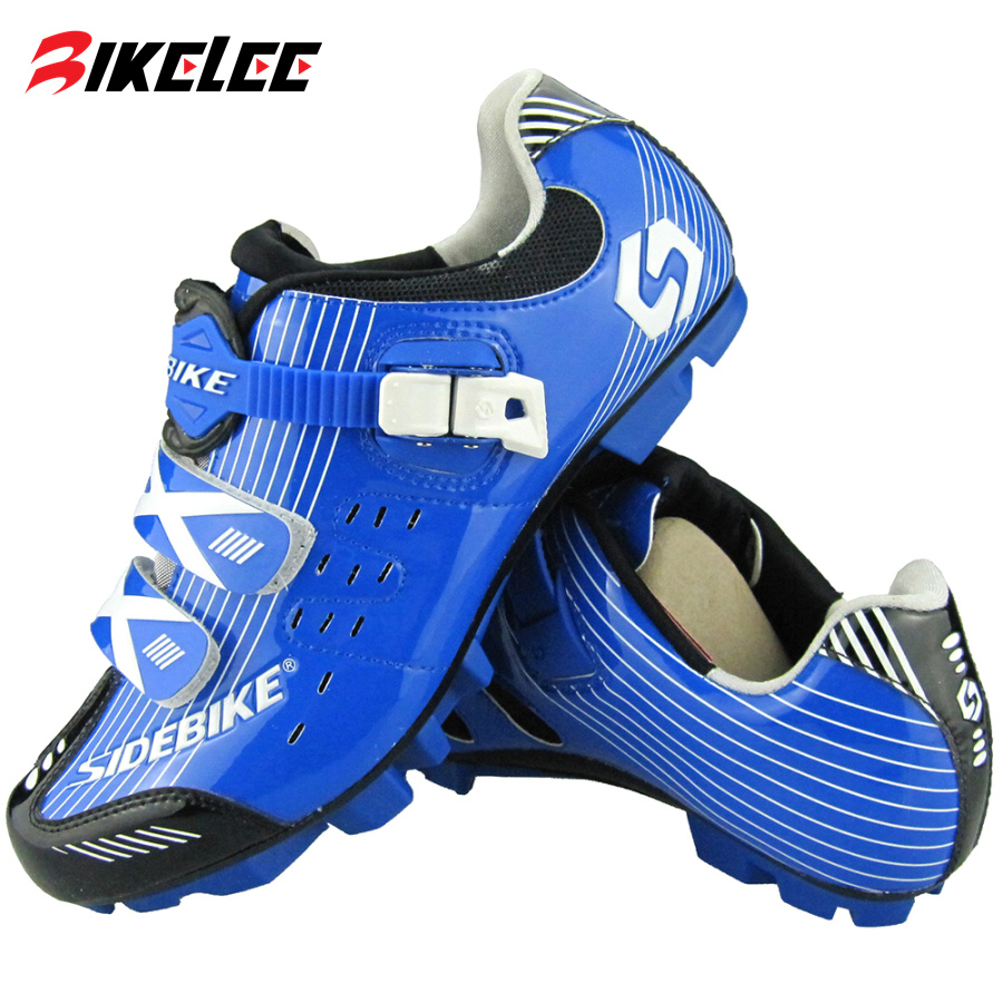2016 Sidebike MTB Shoes Mountain Bike Cycling Bicycle Shoes Highway Lock Men Athletic Bicycle Cycling Shoes Red Blue Sneaker