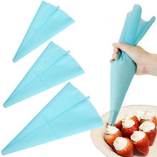 Free Shipping Portable 34cm Reusable Silicone Icing Piping Cream Pastry Bag Cake DIY Decorating Tool kitchen accessories