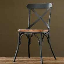 Top,The village of retro furniture,Vintage metal dining chair,anti rust treatment,wood dining furniture sets,black metal chair