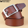 Veroseice Hot Sale 2017 Good Quality Cow Genuine Leather Belts for Men Strap Pin Buckle