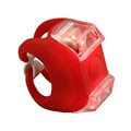 2PC Brand New High Quality Bike Bicycle LED Silicone Head Front Lamp Warning Rear Light With