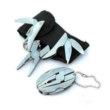 High Quality Portable Multi Function Folding Pocket Tools Plier Knife Keychain Screwdriver