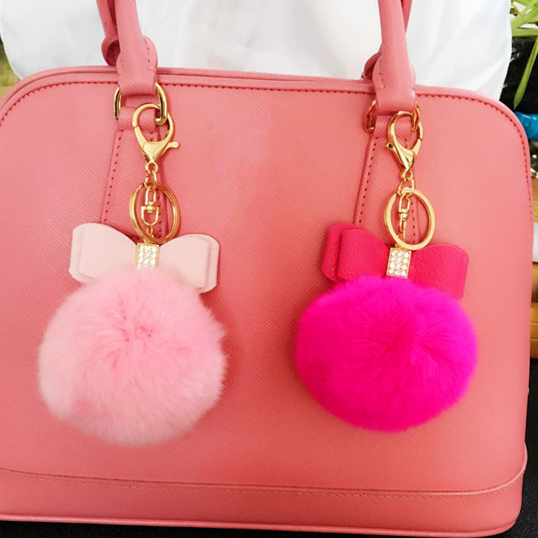 Online Buy Wholesale Fur Pom Pom Keychain From China Fur Pom Pom ...