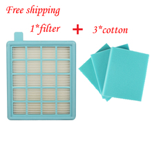 4pcs/lotFilter Mesh HEPA FILTER BUFFALO-MISTRAL For Philips Vacuum Cleaner FC8470 FC8471 FC8472 FC8473 FC8474 FC8476 FC8477