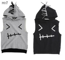 Next* Nununu Boys Vest Kids Overwear Kikikids Summer Sleeveless Tanks Cotton Tops Children Tees Creative Toddler Tops Clothes