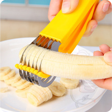 Banana slicer cutter clever tool splitter stainless steel banana sausage ham sausage fruit knife kitchen accessories