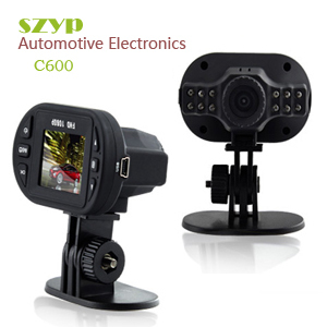 Newest Mini Size C600 Novatek Car DVR Vehicle HD 1080720P 12 IR LED Video Dash Camera Recorder C600 Car Camera 2