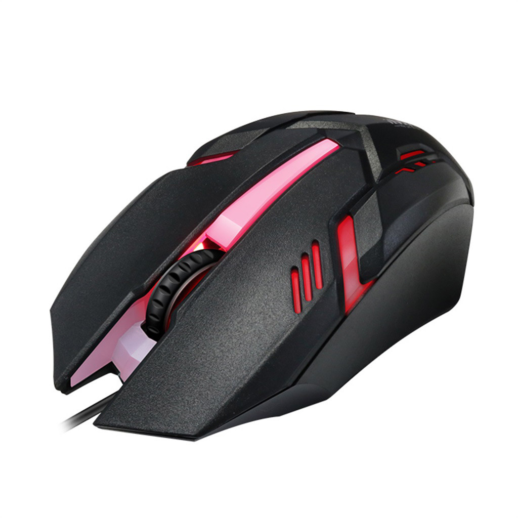 IMICE M6 LED Fiber Backlit Color USB Cable And Gaming Mouse For Desktop Laptops