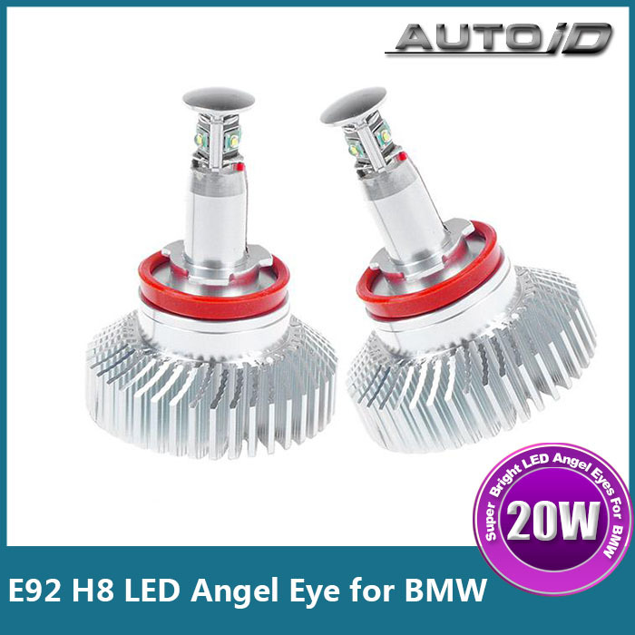 Brand New E92 H8 20W CREE LED Angel Eyes Marker Light 12V White for BMW E82 E87 E89 E90 E92