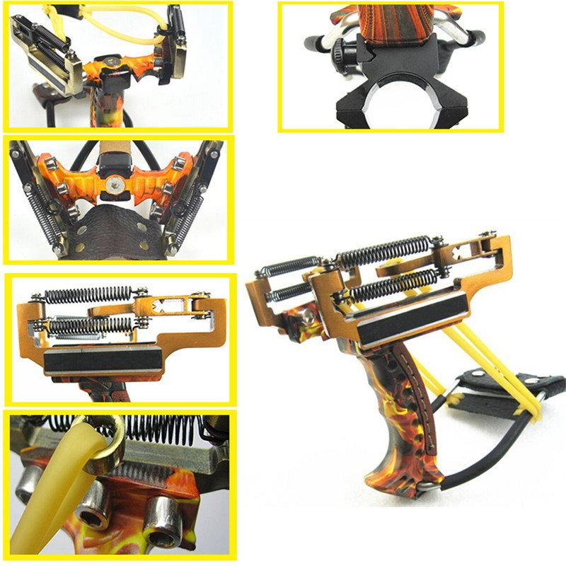 Sling Shot Outdoor Hunting Products Slingshot Strong Powerful Camping(Estilingue)+2RUBBER BANDS+Wrench 850G Steel Catapult Sling Shot Outdoor Hunting Products Slingshot Strong Powerful Camping(Estilingue)+2RUBBER BANDS+Wrench 850G Steel Catapult