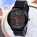 2016 Fashion Simple Round Dail Men Watches Casual Silicone Band Sport Watches Dress Quartz Wristwatches relogio