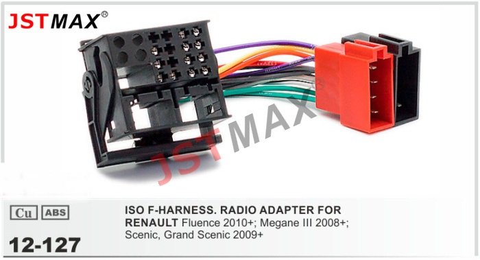 Jstmax Iso F Harness Radio Adapter For Renault Fluence