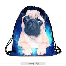 2015 new fashion backpack 3d print animal travel softback man wonmen mochila feminina harajuku drawstring bag