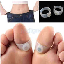 New Listing Magic Weight Loss Foot Ring Toe Fashion Practice Magnetic Silicon Foot  Ring Massage Slimming Foot Health Care Tool