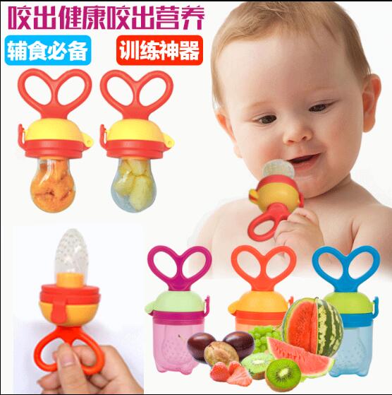 Funny dummy kids silicon nipple pacifier fresh food milk fruits meat avent nibbler feeder baby font
