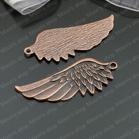 (27187)Large angel wings,Jewelry Findings,Accessories,Vintage charm,pendant,Alloy,Antique Copper,54*22MM 10PCS