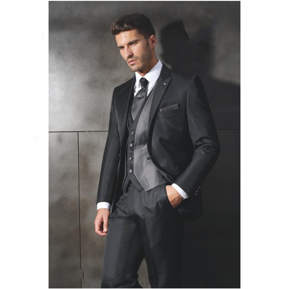 Custom Made Dramatic Male Suits  Wedding Suits For Man Groomdmen Tuxedos