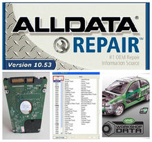 HOT!!! 2015 new arrive Auto Repair Software Alldata 10.53 + Mitchell 2014 + all data and Vivid Workshop 3 softwares in 750GB HDD