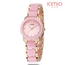 Brand KIMIO Fashion Ceramic Women Watches Luxury Dress Lady Quartz Bracelet Watch Elegant Design ladies Wristwatches