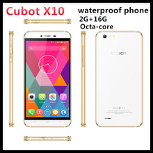 New arrival Cubot x10 Mobile Phone Waterproof Smartphone MTK6592 Octa Core 2G RAM 16G ROM Android 4.4 5.5′ 1280*720 HD Screen