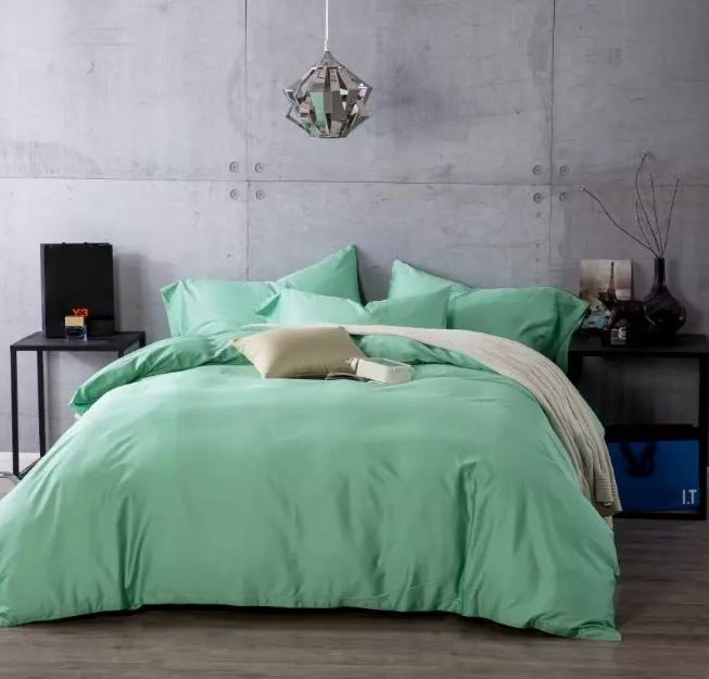 mint-green-solid-color-bedding-sets-egyptian-cotton-king-queen-size