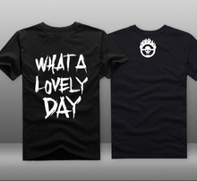 Mens Casual 2015 Movie Mad Max: Fury Road WAHT A LOVELY DAY 100% Cotton Short Sleeve T-shirts Tee Shirts Tops