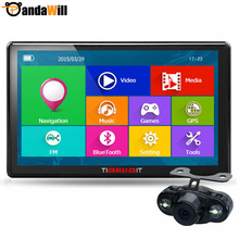 7 дюймов 7-hd навигация камера заднего вида Windous CE 6.0 Bluetooth / AVIN / европа / сша + канада грузовик GPS навигатор 8 ГБ