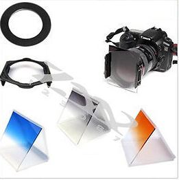 Camera Filters Consumer Electronics Camera Filters 67mm Adapter Ring 3pcs Gradual Grey Blue Orange Filter Set