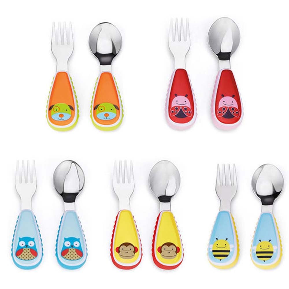 Children\'s-Tableware-Baby-Spoon-And-Fork-Aet-Portable-Cartoon-Animal--Tableware-Handle-Stainless-Steel-2pcsset-Portables-Hot-Sell-BB0044 (2)