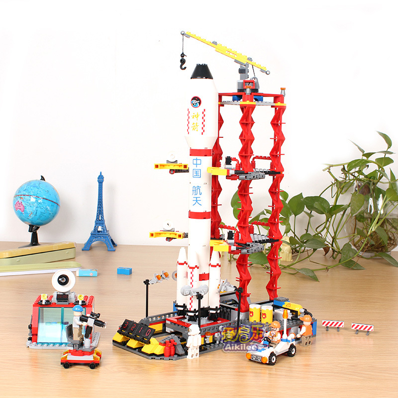 GUDI Space Launch Center Children Educational Assembled Toys Building Blocks Brick Compatible with Lego Toys Kids Xmas Gifts