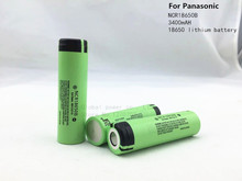3PCS 100% New Original NCR18650B 3.7 v 3400 mah 18650 Lithium Rechargeable Battery for Panasonic + Free shipping