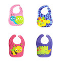 Cute Animal Baby Bibs Waterproof Cartoon Bee Bear Dinosaur Pattern Infant Burp Cloths Baby Boy Girl