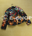 2013 European Fashion Women Top Grade Elegant Autumn Winter Cotton Print Coat