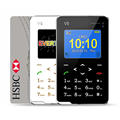 New Item Ultra Thin AIEK V5 Card Phone Pocket Mini Phone Touch Keyboard Quad Band Multi
