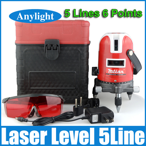 5 lines 6 points laser level 360 rotary cross laser line leveling with outdoor model can