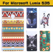 High Quality Ultra thin slim Painted Fashion Cute Lovely Cartoon UV Print Hard Cover Case For Microsoft Nokia Lumia 535 Cases