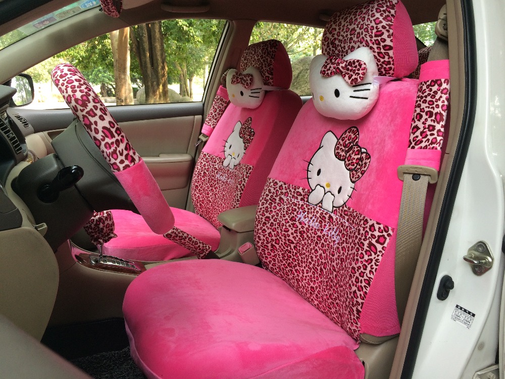 Hello Kitty Leopard Print Car Seat Covers Hello Kitty Leopard Print Car Seat Covers