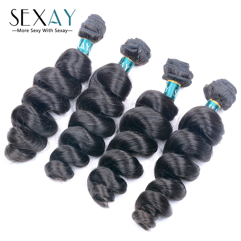 Best 8A grade Brazilian loose wave virgin hair weave 4 pcs lot 100% unprocessed Brazilian human hair spiral curly bundles