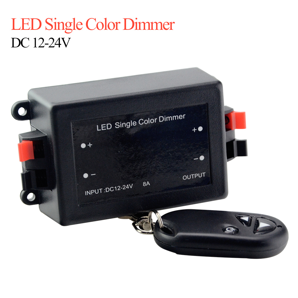 DC V V A LED Single Color Dimmer With RF Remote Controller Brightness Control For LED Spot