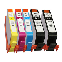 5 Compatible HP 364 Ink Cartridges For Photosmart 5520 6520 Printer