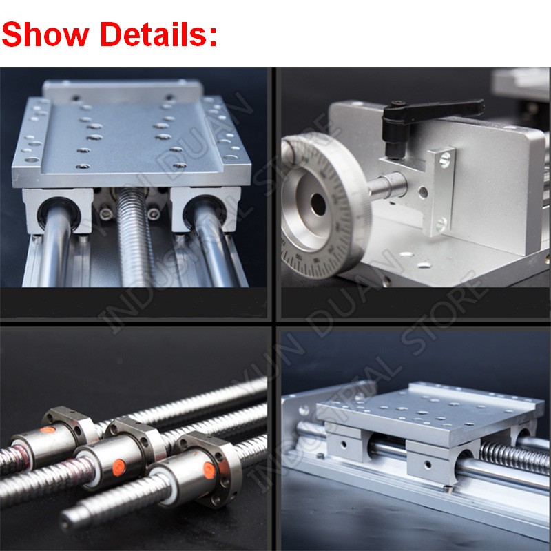 Manual Sliding Table 300MM Heavy Load Precision Slide SFU1605 C7 Ball Screw SBR