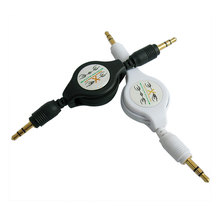 Jack 3.5mm Male to Male Stereo Audio Cable Retractable Aux Auxiliary Cord for iPhone 6 plus Samsung Galaxy Mobile phone MP3