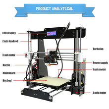 220 220 240mm 3D printer Reprap prusa i3 DIY kits I3 Aluminium Extrusion melzi Mainboard 1