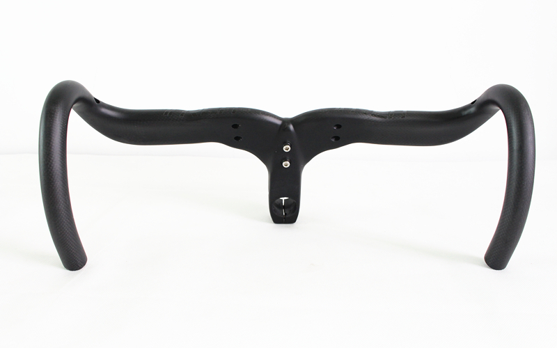 Black 2015 Newest Carbon Bicycle Handlebar Carbon Road Bicycle Handlebar Carbon Handlebar Integrated with Stem Free