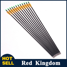12pcs/pack,Fiberglass Arrow,Spine 500,Replace Arrowhead,Nock Proof,For Hunting Compound Bow /Recurve Bow Arrow Free Shipping