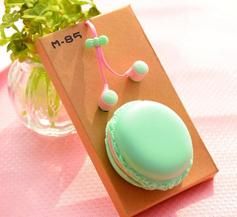 1makaron cute colorful earphone for samsung xiaomi iphone