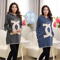 2014-Tops-Direct-Selling-Maternidade-Maternity-Autumn-Fashion-Cotton-Loose-Hoodies-Jacket-for-Fall-Pregnant-Women