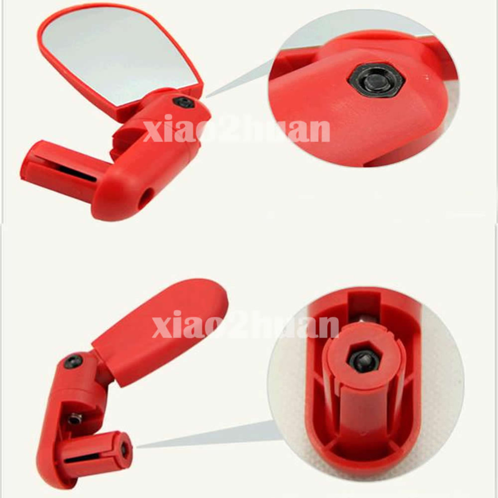 D19Adjustable Cycling Bike Bicycle Handlebar Bar End Mirror Rear View Glass New